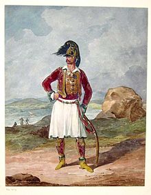 Richard Church Greek Light Infantry of the Duke of York 1813 by Denis Dighton[1]